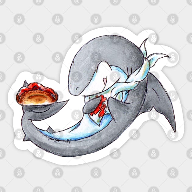 Lobstah Roll Lunch Sticker by KristenOKeefeArt